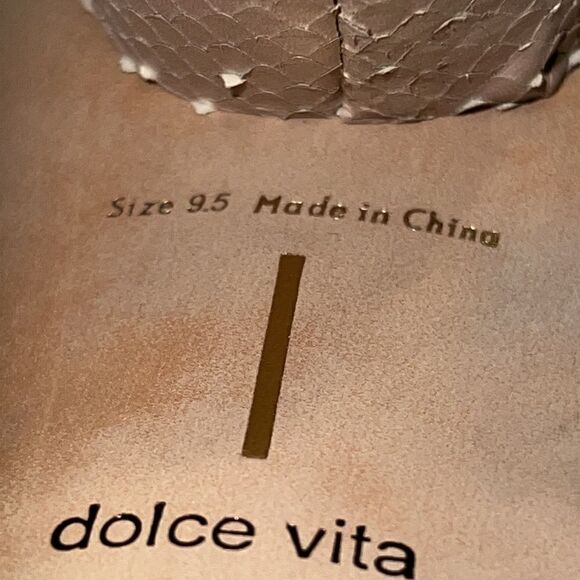Dolce Vita Clear Double Strap Snake Print Heel Sandals Size 9.5 - Picture 13 of 16